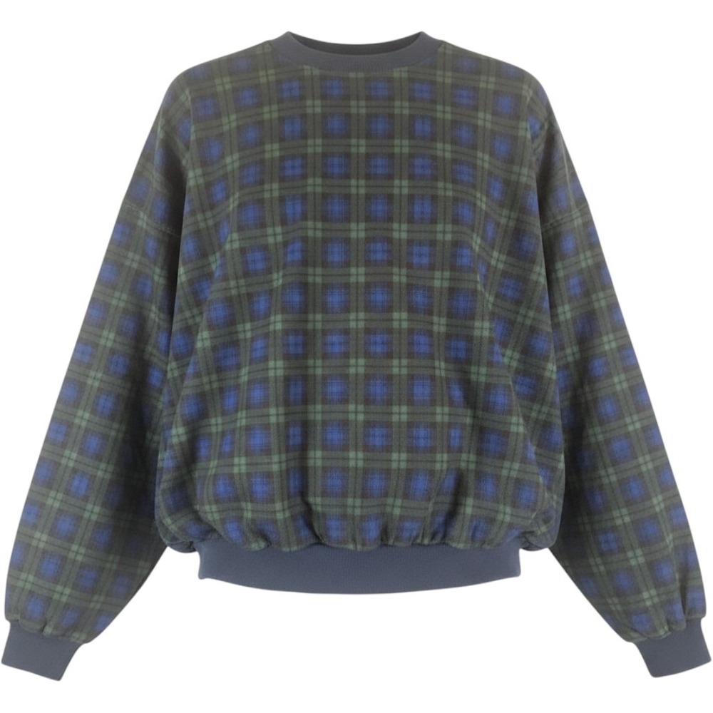 Vintage Sportsmaster Johnnie Walker Plaid Windshirt Mens XL Blue Green USA Made